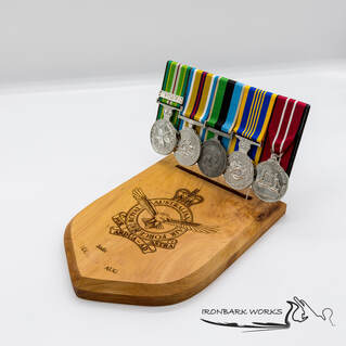 Medal display stand - Ironbark Works