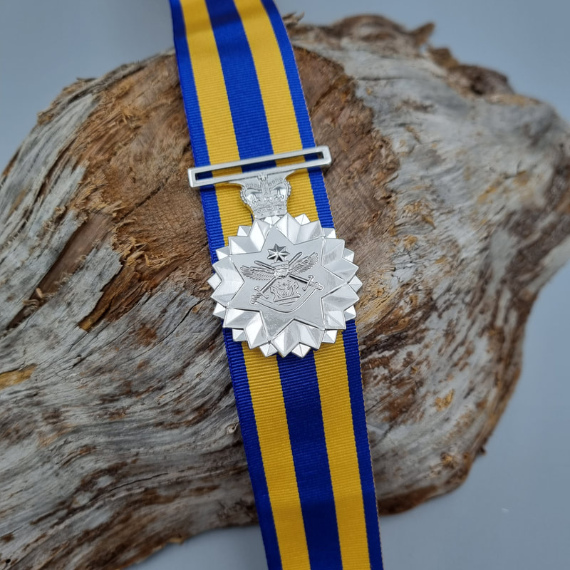 Replica Defence Force Service Medal - obverse - Ironbark Works